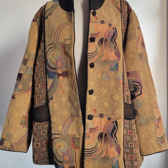 Mary Lynn O'Shea Women’s Handmade Jacquard Jacket (Size: Large) - Picture 8 of 14